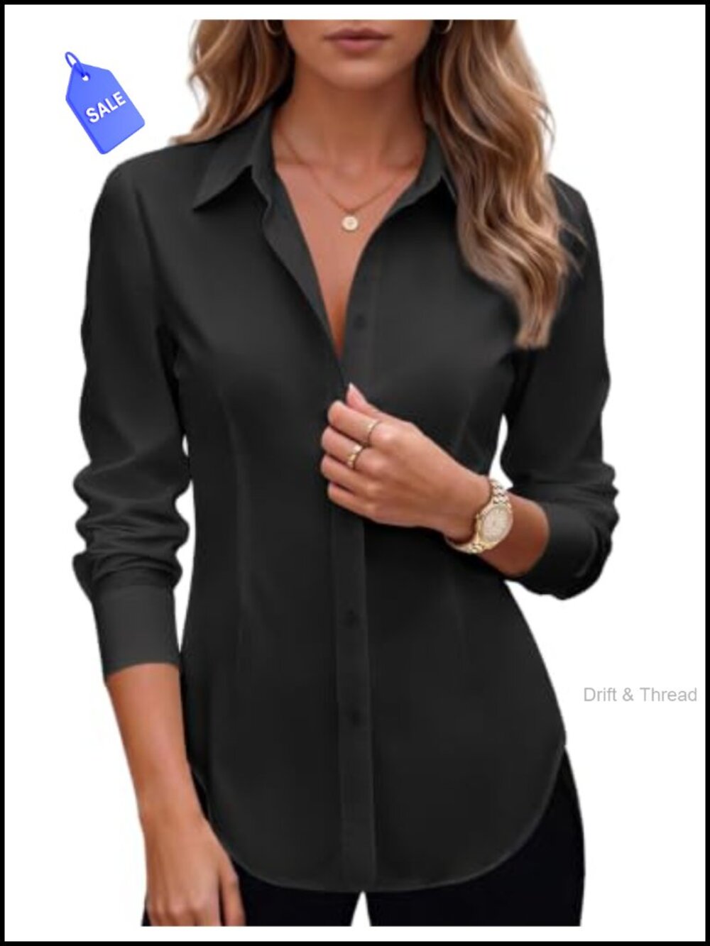 Zeagoo Women's Button Down Shirt Long Sleeve Business Casual Blouse